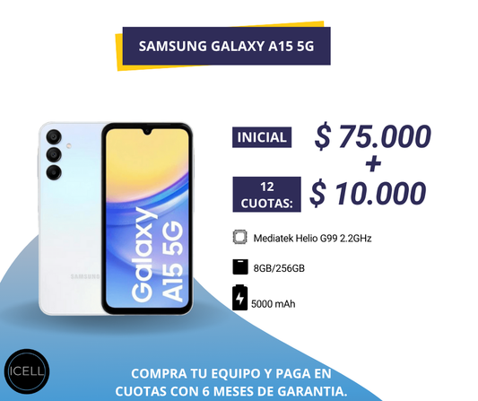 SAMSUNG GALAXY A15 5G 8GB/256GB